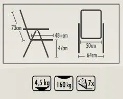 Stol Westfield Royal Lifestyle, Lysgrå 4 Stol Westfield Royal Lifestyle, Lysgrå - Billede 2
