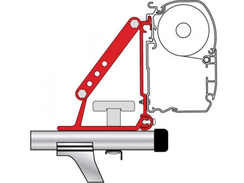 Adaptersæt Til Fiamma Markise På Tagbøjler På Biler - Billede 2
