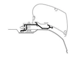 Adaptersæt Til Thule Markise < 3,75 M. Fiat Ducato/Jumper Og Boxer H2 2007-