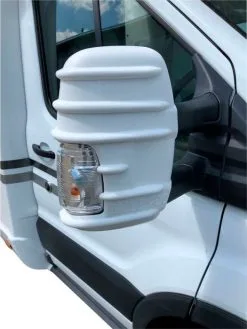 Beskyttelseshus Til Originale Sidespejle Til Ford G8. Hvid.